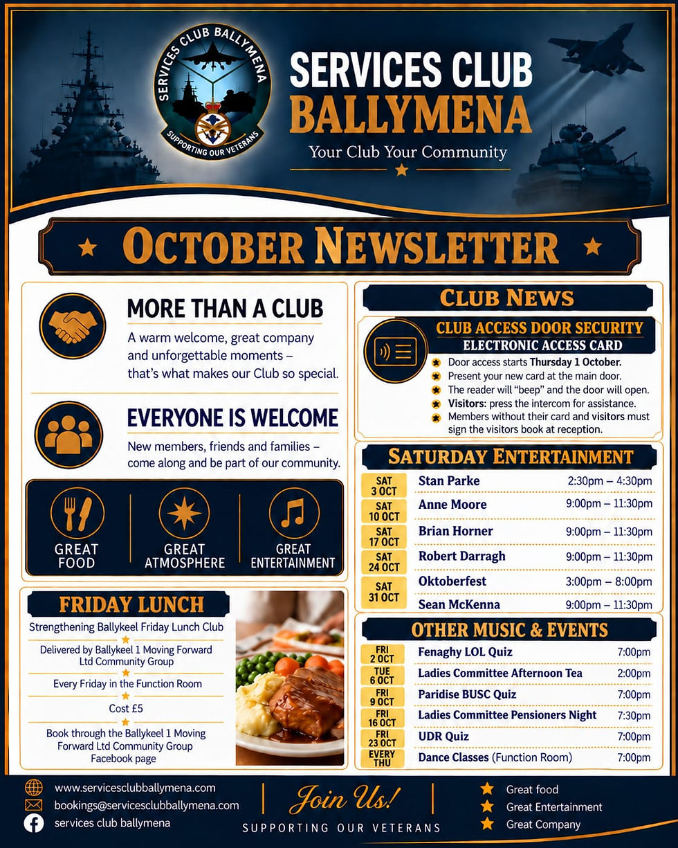 Services Club Newsletter