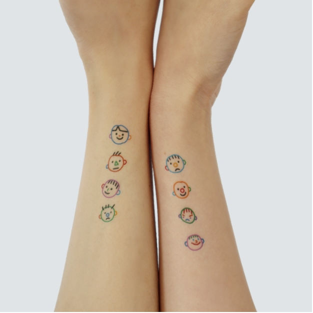 Thumbnail: LAZYSTUDIO temporary tattoo sticker_Tan (8 design)