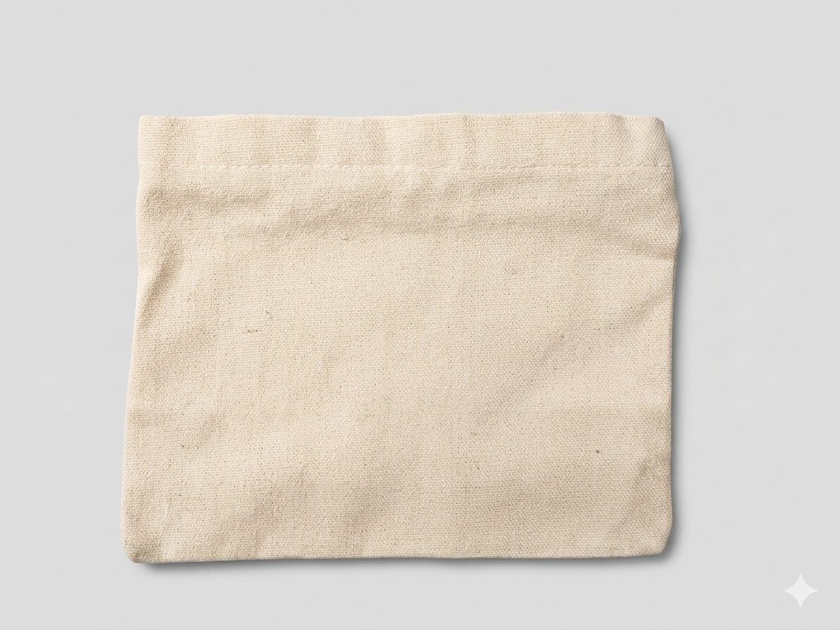 8*6 inches Canvas Plain Pouch