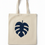 Thumbnail: Indigo Blue Palm Leaf Tote Bag