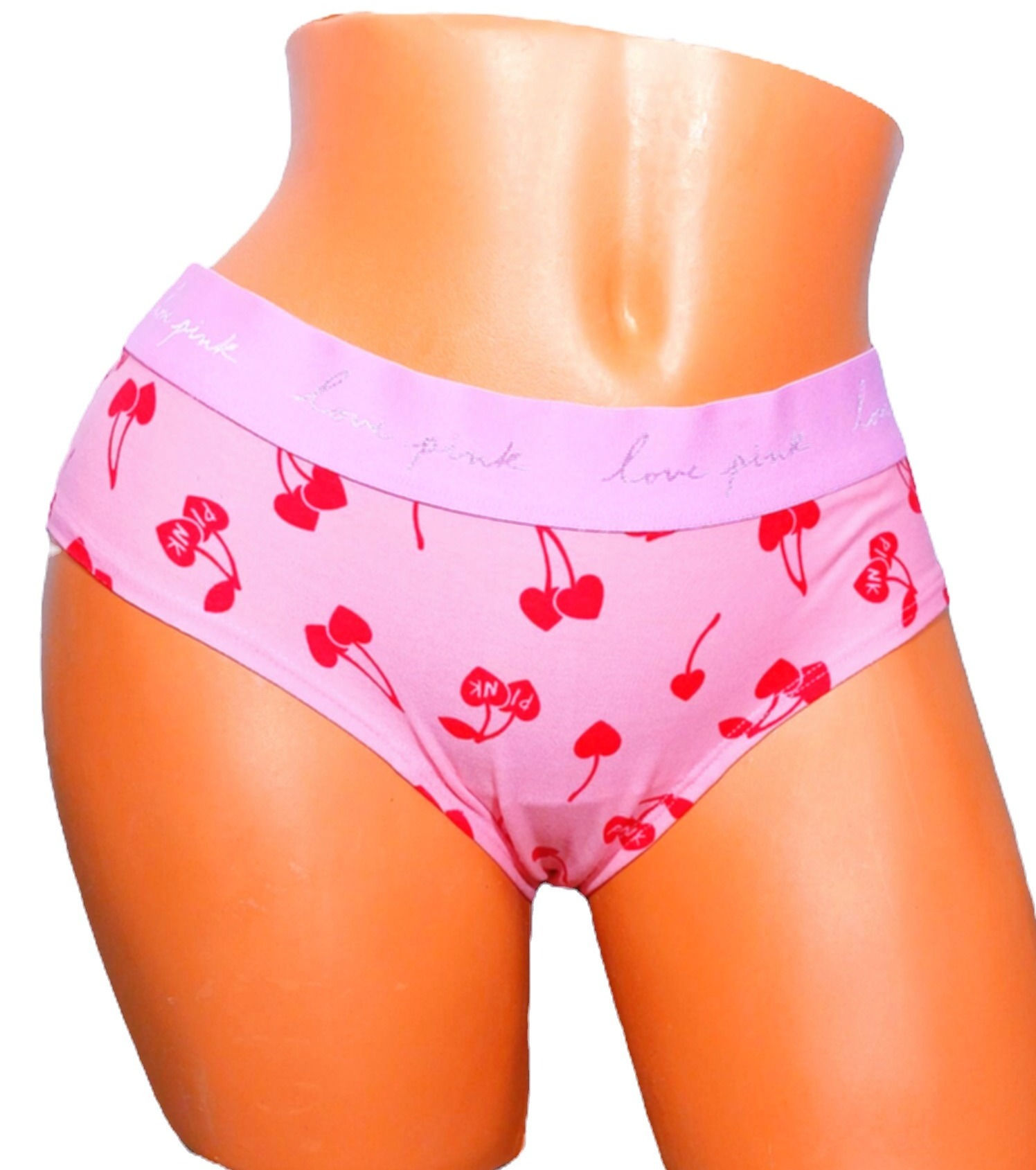 Victoria's Secret LOVE PINK Sweet Cherry Heart Panties