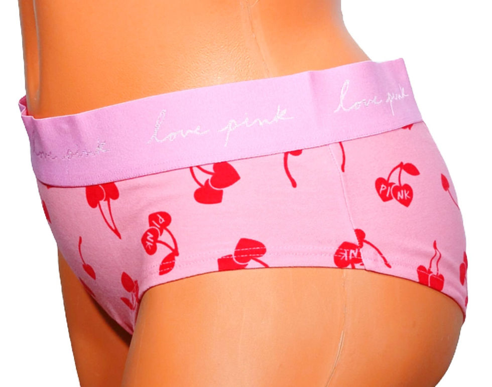 Thumbnail: Victoria's Secret LOVE PINK Sweet Cherry Heart Panties