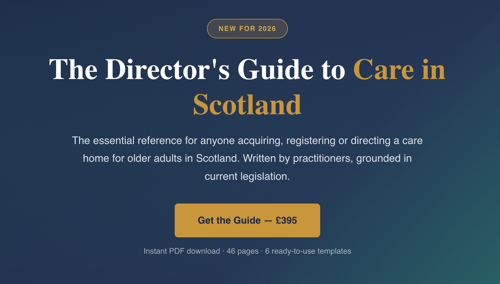 Directors Guide to Care in Scotland 
