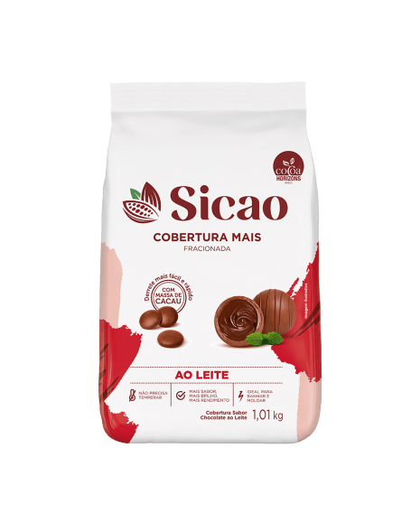 Cobertura Fracionada Sabor Chocolate Ao Leite Sicao Mais Gotas