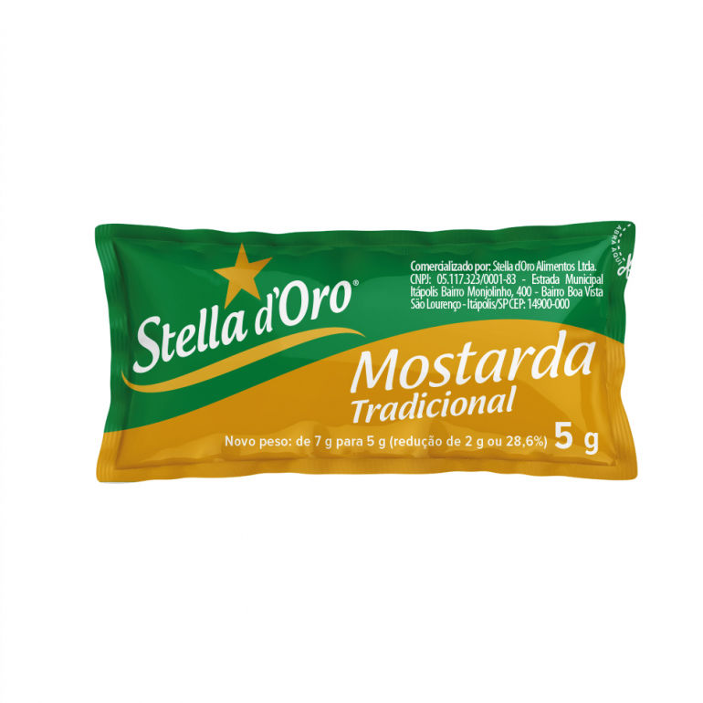 Mostarda Tradicional Stella d`Oro Sache 5g