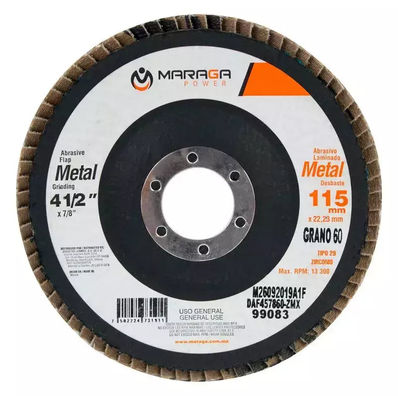 4-1/2 in. 60-Grit Steel MARAGA Grinding and Polishing Flap Disc 10 pieces