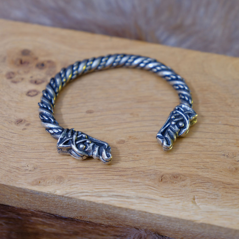 Thumbnail: Large Wolf Bracelet #1