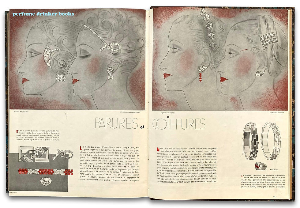 Thumbnail: Femina, volume of the 12 issues of 1934. Includes photography by Man Ray.