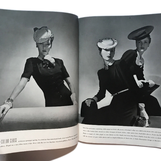 Thumbnail: Vogue, January 1st, 1939. Featuring Dali illustrations.