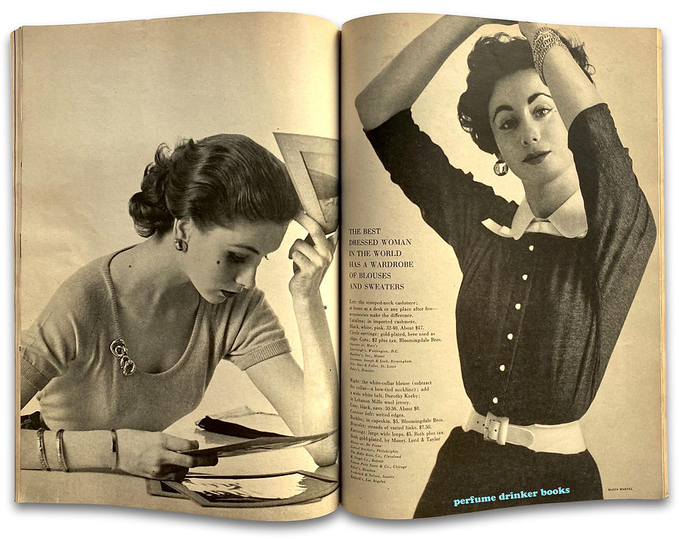 Thumbnail: Charm Magazine, August 1952. "The Best Dressed Woman in the World" edition.