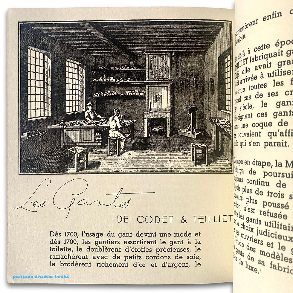 Thumbnail: Histoires de Gants, 1937. Rare book on gloves by glovemakers Codet & Teillet.