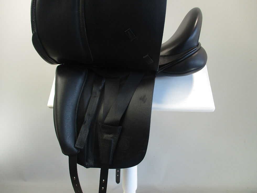 Thumbnail: Black Country Eloquence Dressage Saddle 18" 2XW