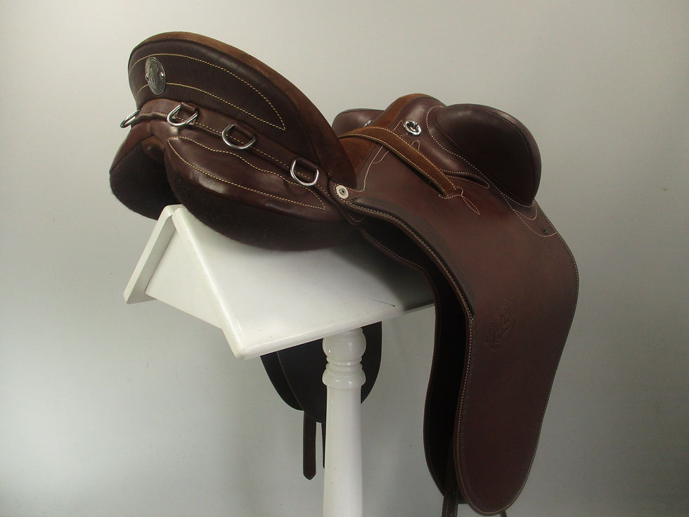 Thumbnail: Syd Hill Premium Stock Saddle - SHX Adjustable Tree 18"