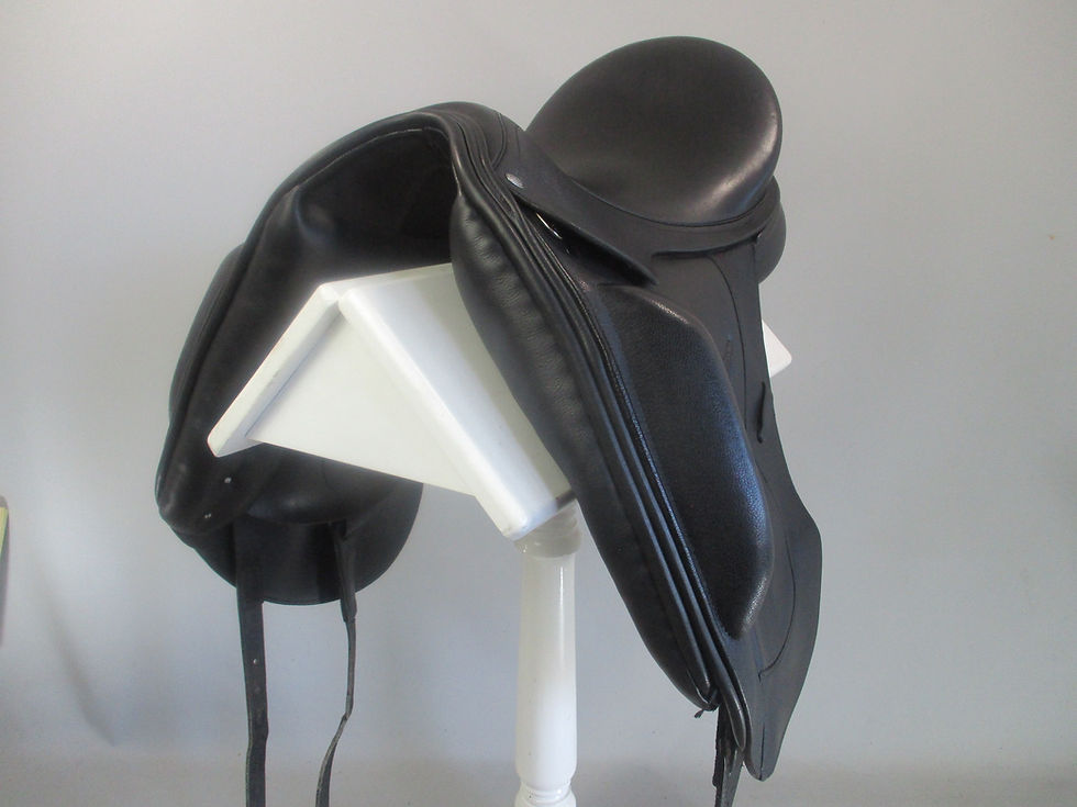 Thumbnail: Adam Ellis Paisley Monoflap Dressage Saddle 17.5" MW