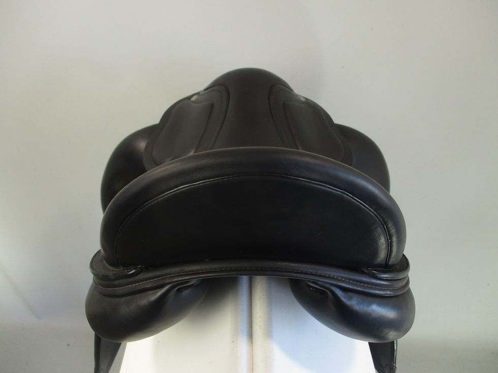 Thumbnail: Amerigo Cortina Siena Monoflap Dressage Saddle 17" +1 MW/W