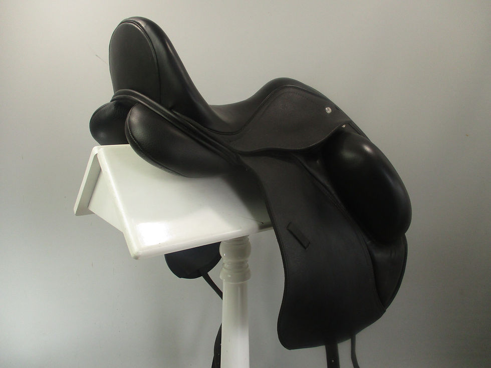 Thumbnail: Custom Wolfgang Gemeni R Dressage Saddle 17" W