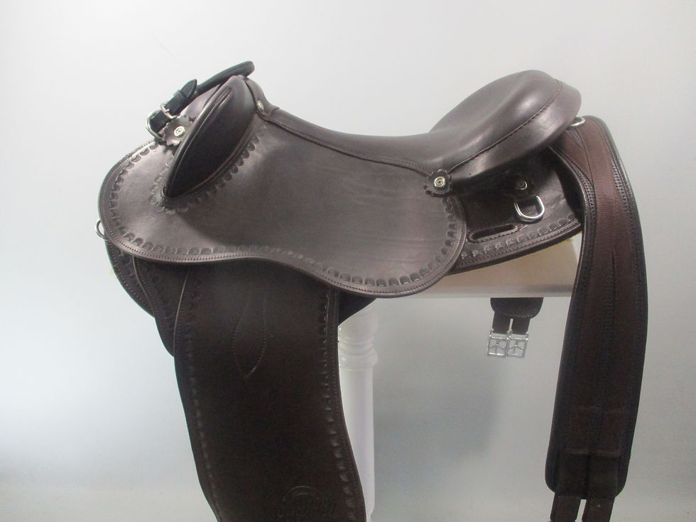 Thumbnail: Syd Hill Premium Half Breed Saddle - SHX Adjustable Tree
