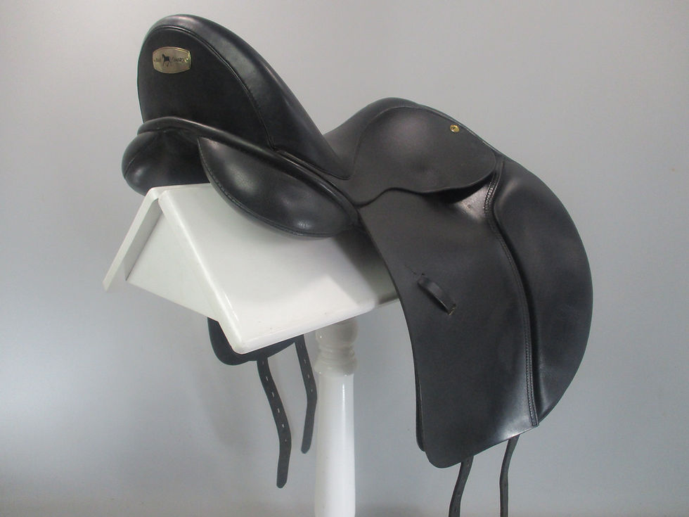 Thumbnail: Black Country Eloquence Dressage Saddle 17.5"  XW-2XW