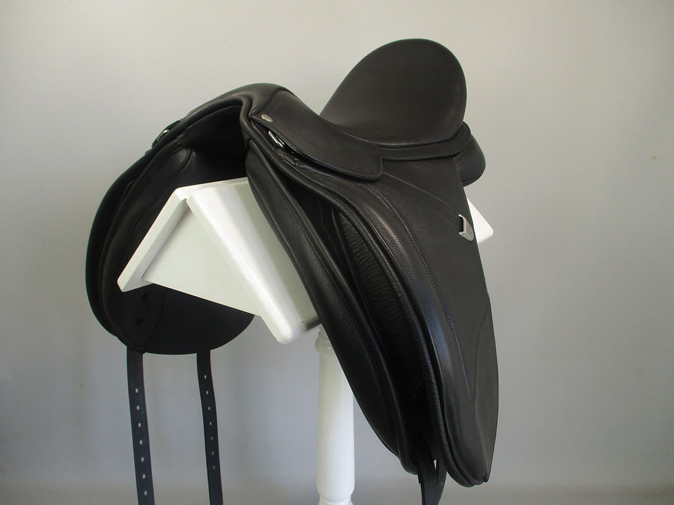 Thumbnail: Bates Wide Dressage Saddle 17.5" W