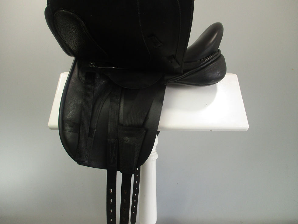 Thumbnail: Black Country Cavalina Pony Dressage Saddle 16" XW