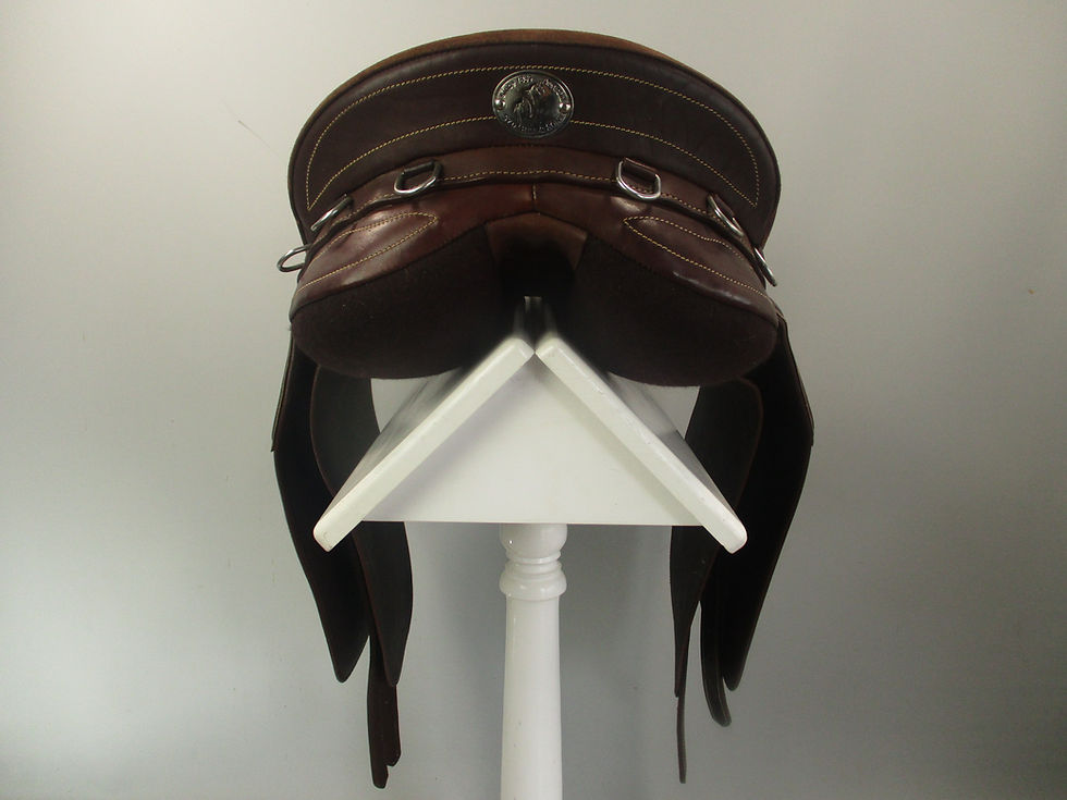 Thumbnail: Syd Hill Premium Stock Saddle - SHX Adjustable Tree 18"