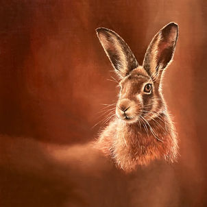 Catriona Fraser Art Hare Painting