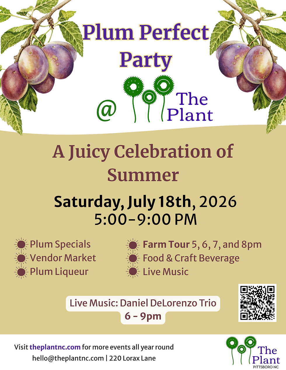Plum Perfect Party @ The Plant