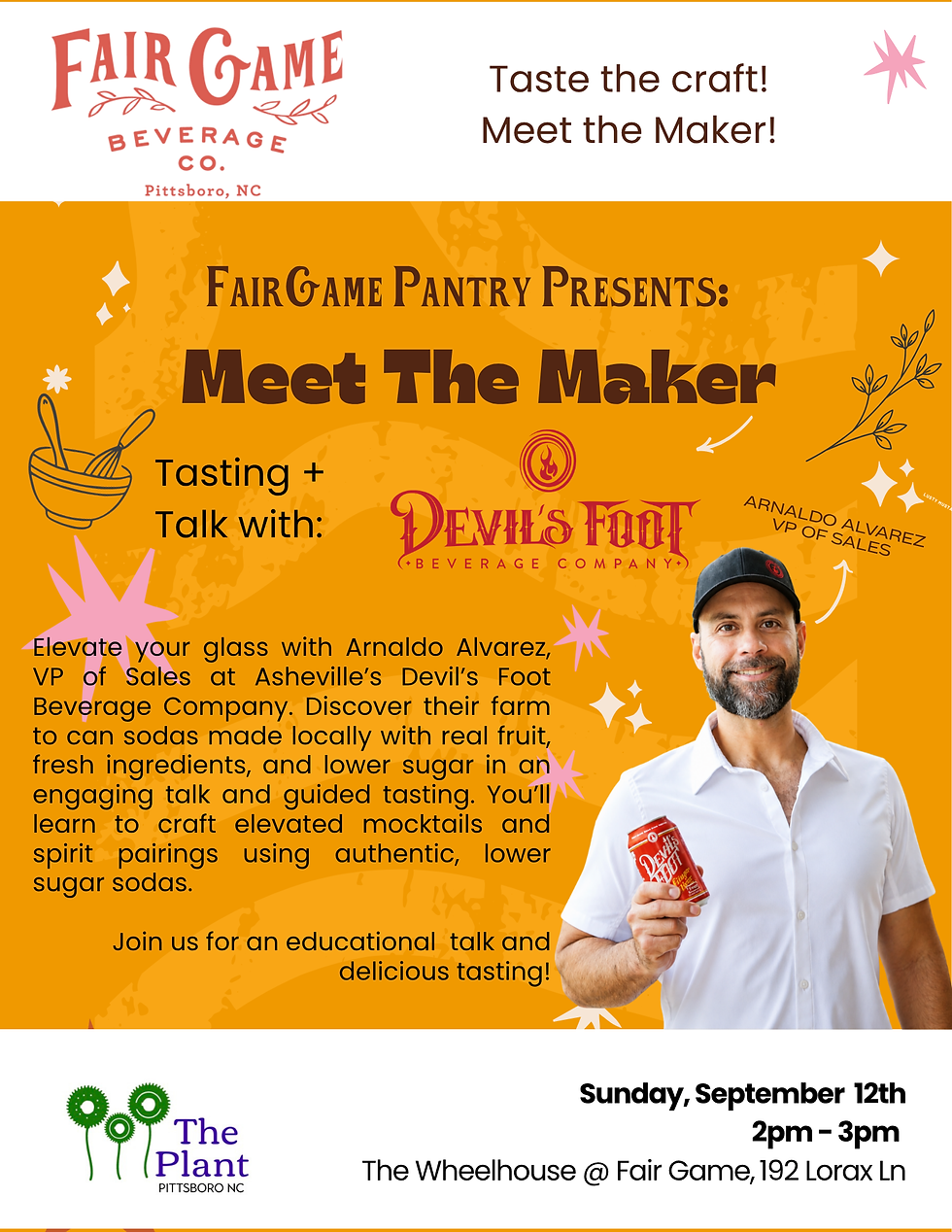 Meet the Maker: Devil's Foot Craft Sodas + Cocktail Tasting