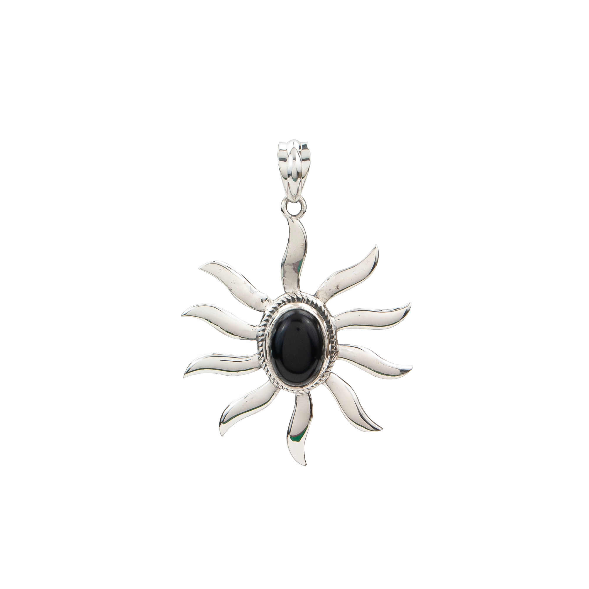 Black Onyx Sun Pendant