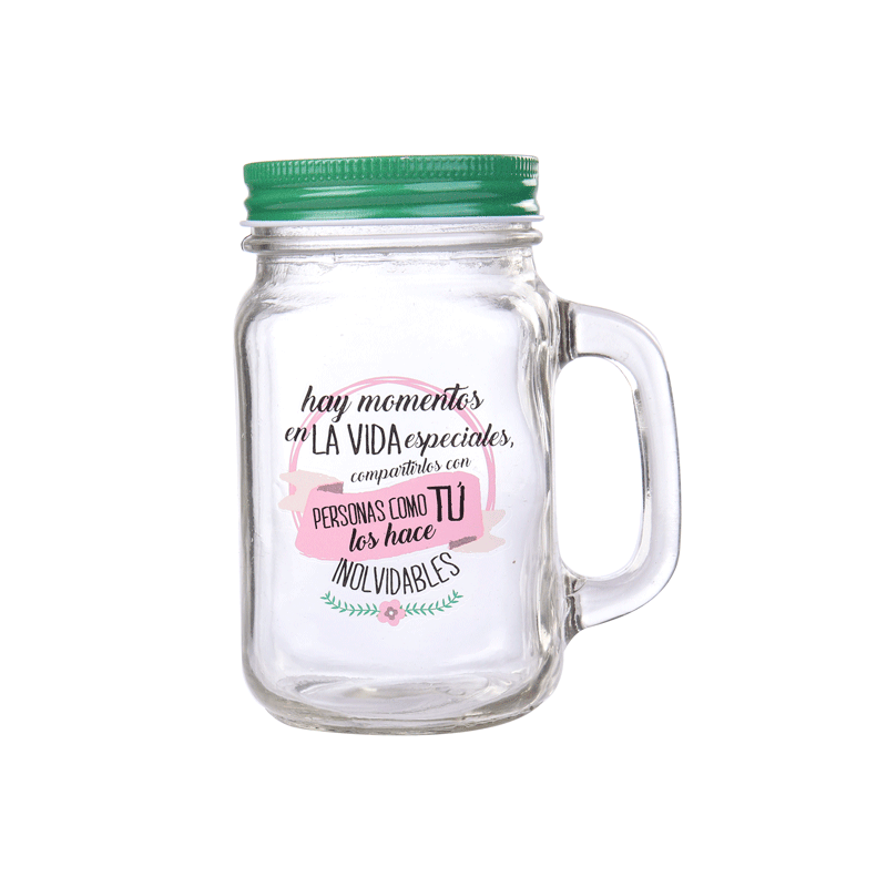 Miniatura: Jarra de cristal con frases de agradecimiento