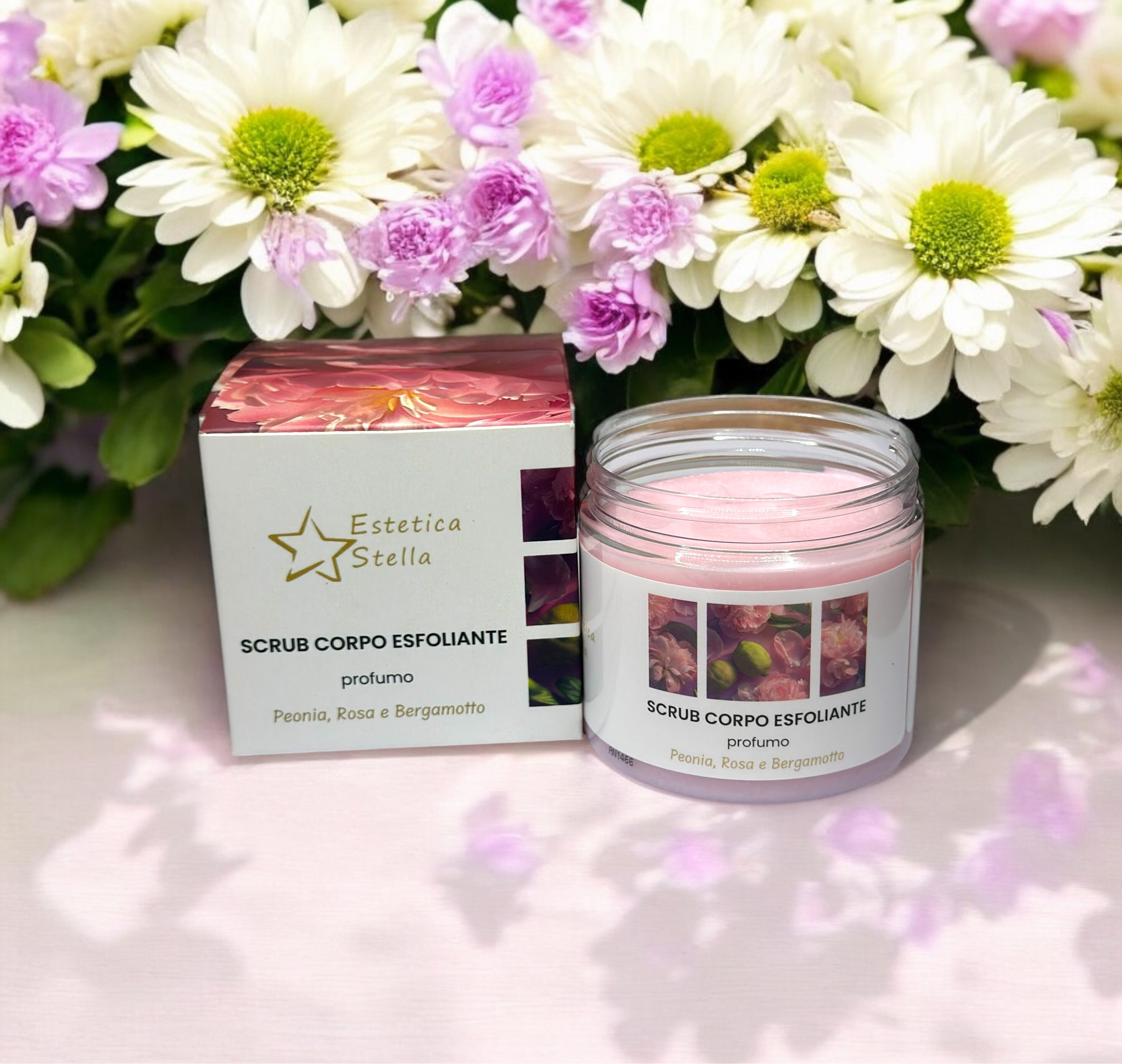 Scrub Corpo Esfoliante Peonia, Rosa e Bergamotto