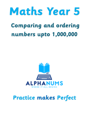 Comparing and ordering numbers upto 1,000,000-Year 5