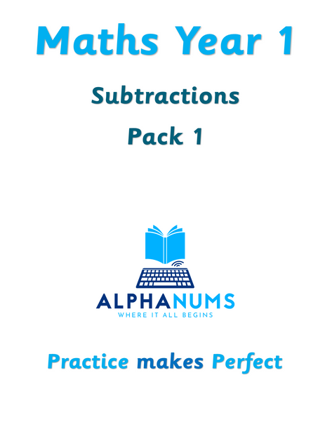 Subtractions pack 01-Year 1