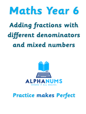 Adding fractions-Year 6