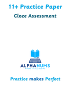 11 plus Cloze Practice Paper 1