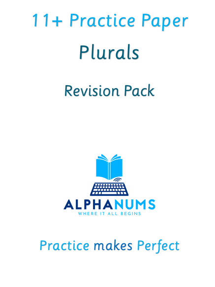 11plus Plurals - Revision pack 1