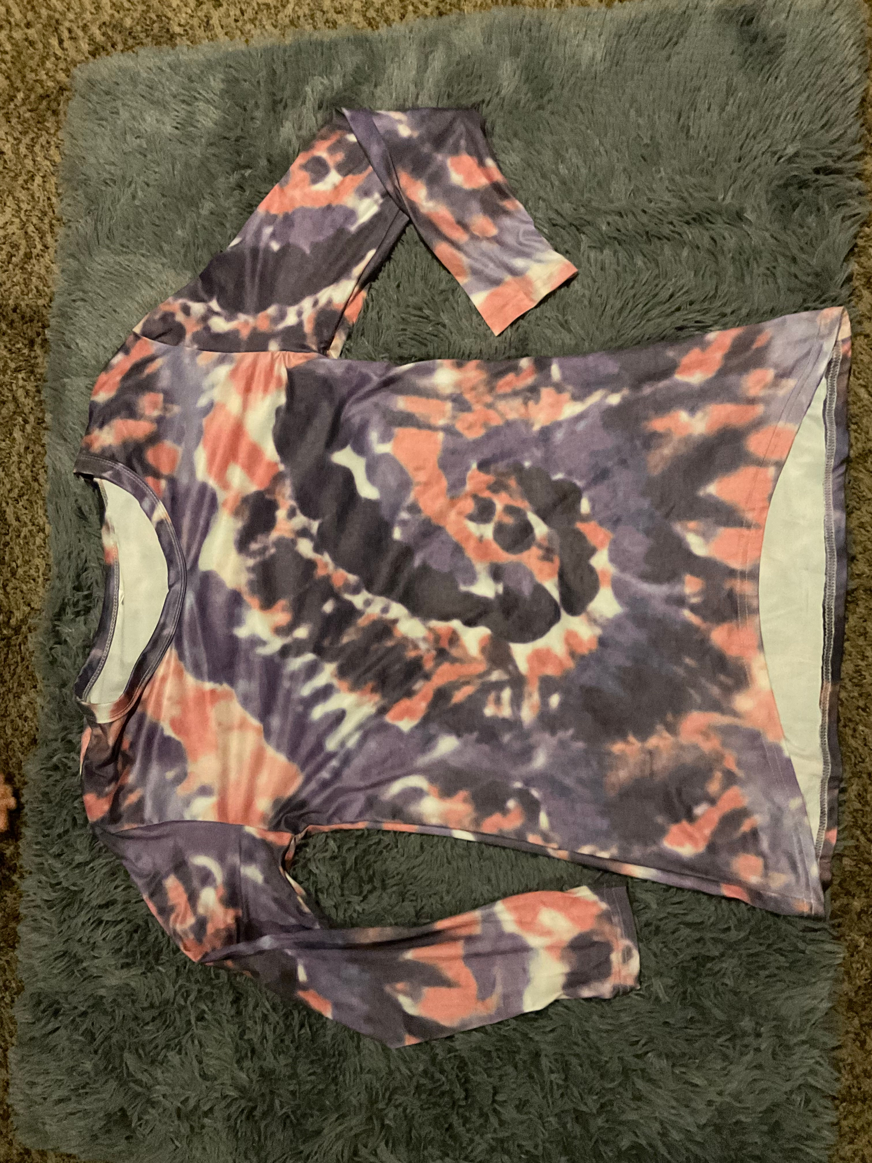 Purple and pink tie-dye