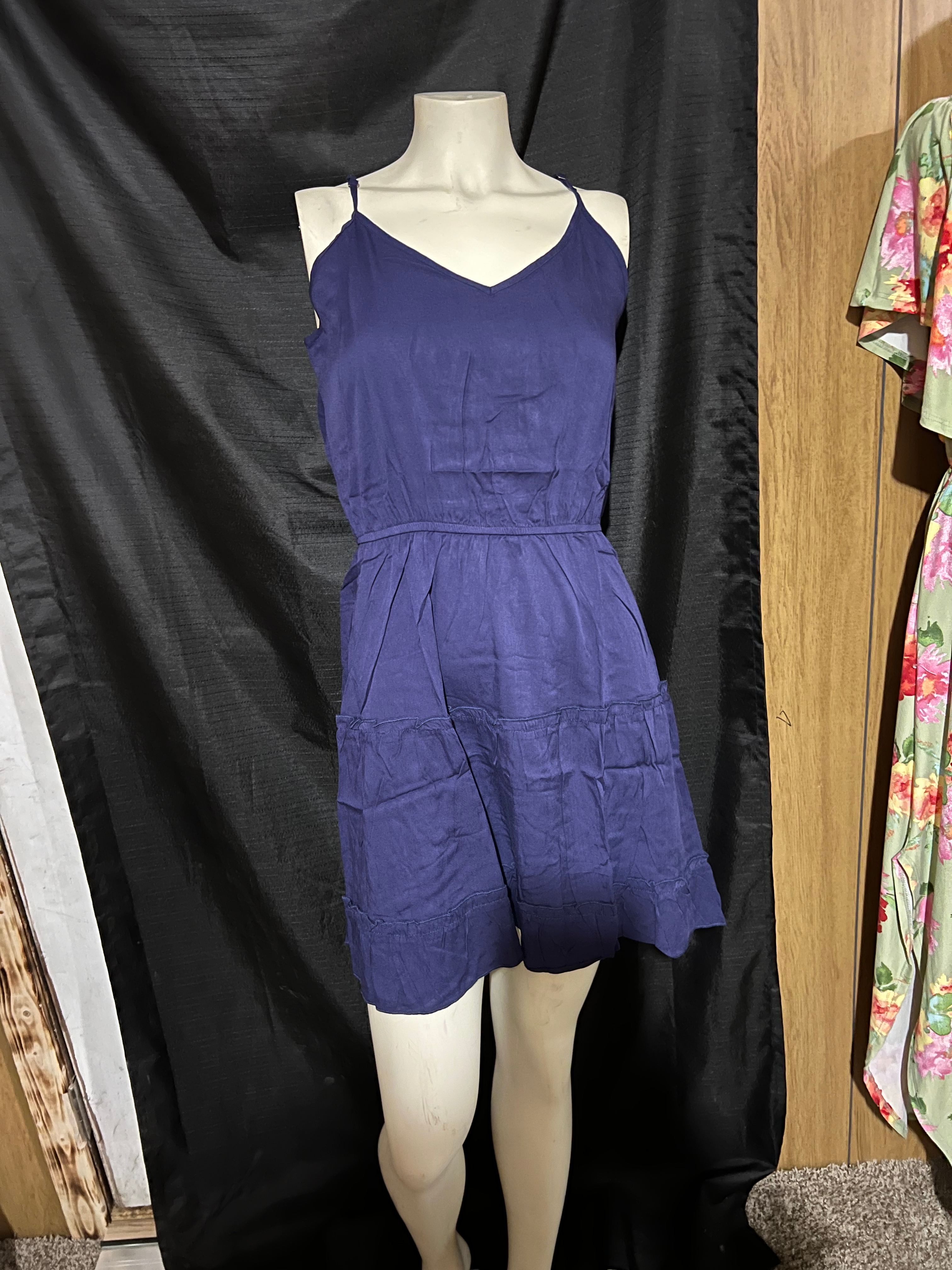 navy Blue Spaghetti strap dress 