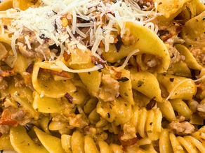 Garden to Table Creamy Tomato Sausage Pasta