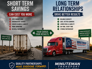 Choose safety and long-term relationships over cheap freight
