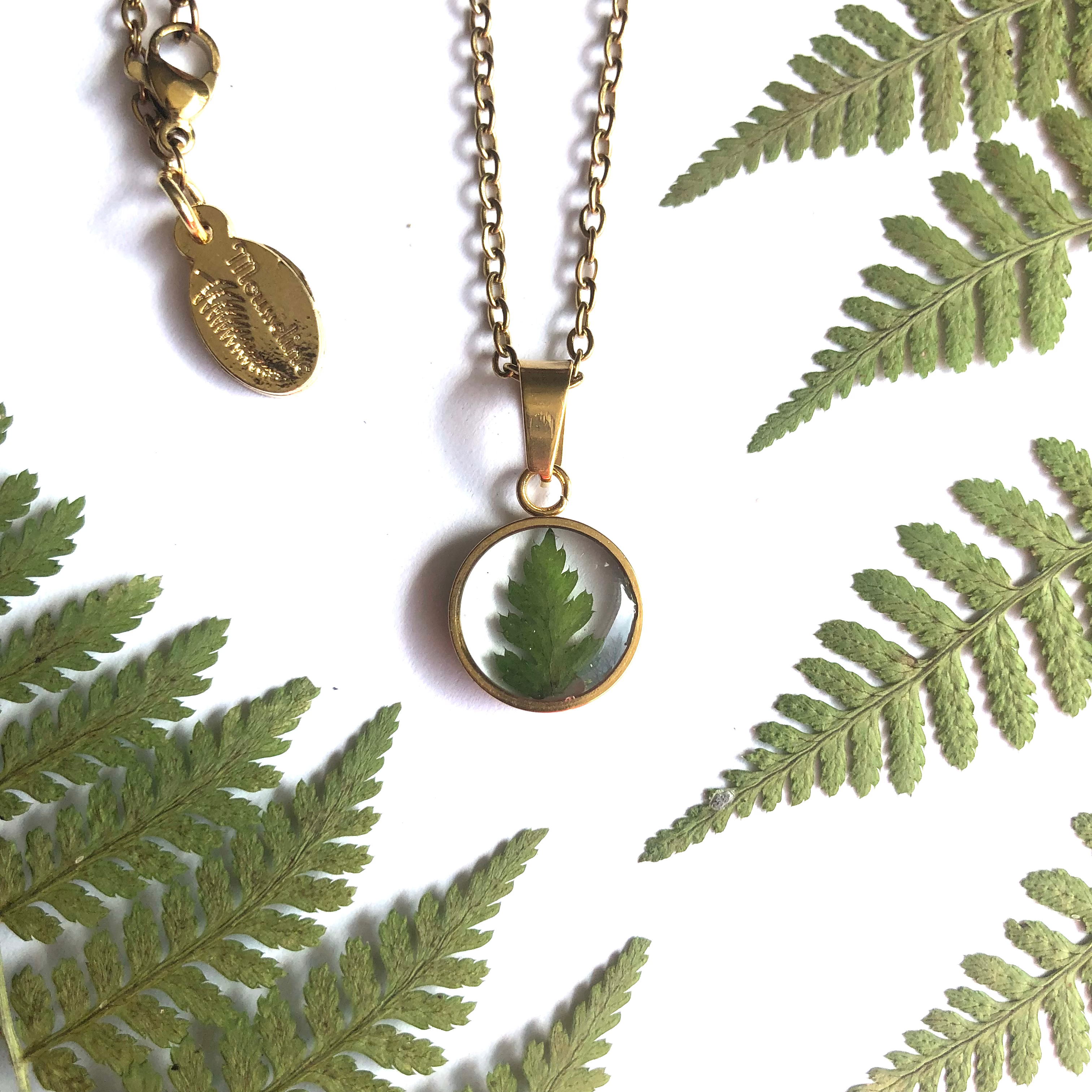 Collier Fougère / Fern necklace