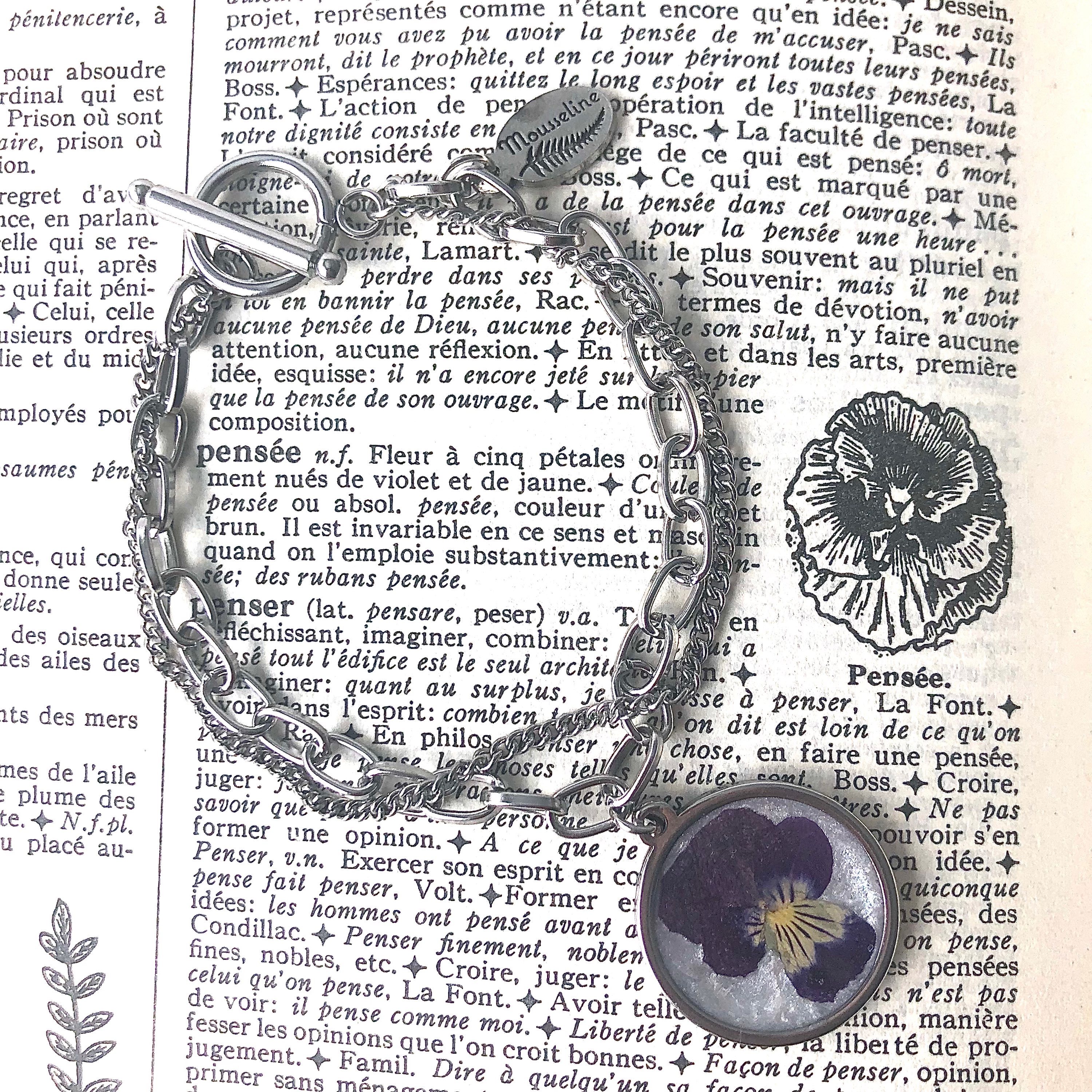 Bracelet double Pensées-Pansies Double Bracelet