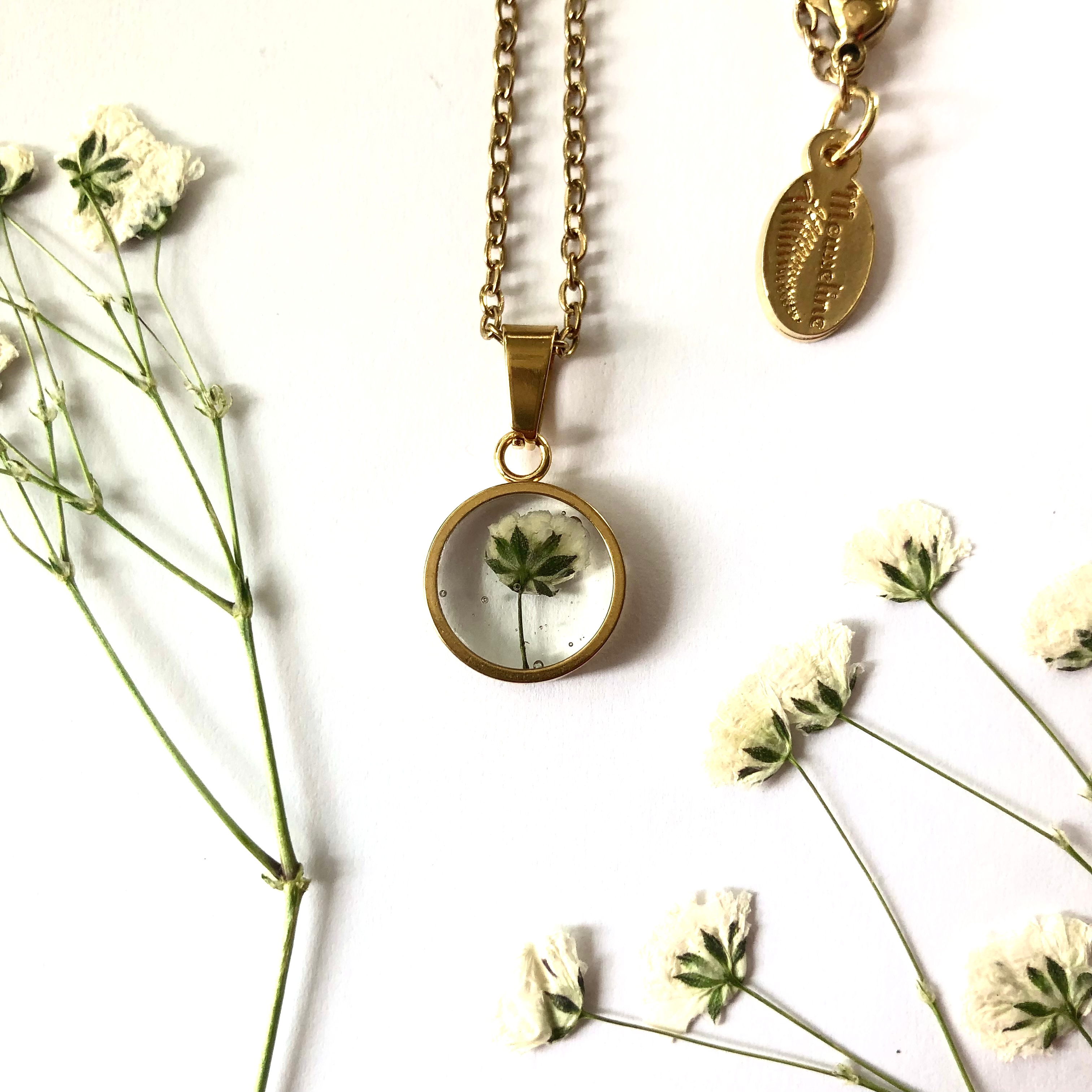 Collier Souffle de bébé (or) / Baby's breath necklace (gold)