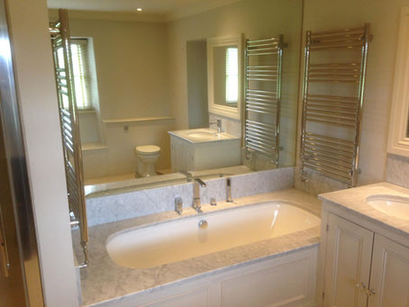 Luxurious Bathroom Suite Installation – Granite & Marble Finishes