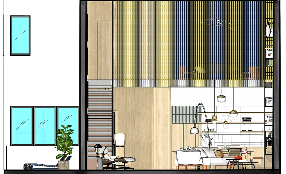 LOFT PROJECT - 
Stairs/Kitchen .
