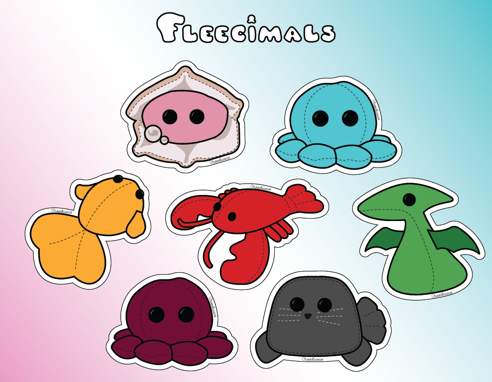 Plushie Vinyl Stickers