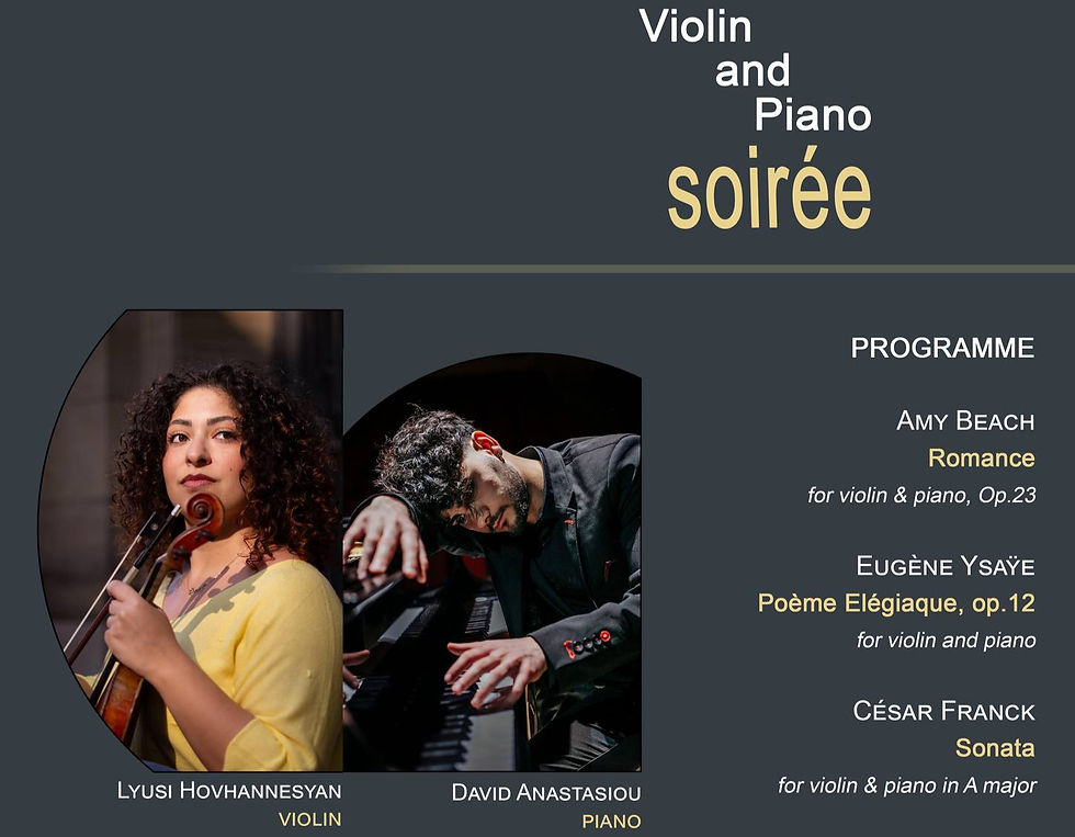 Violin and Piano Soirée