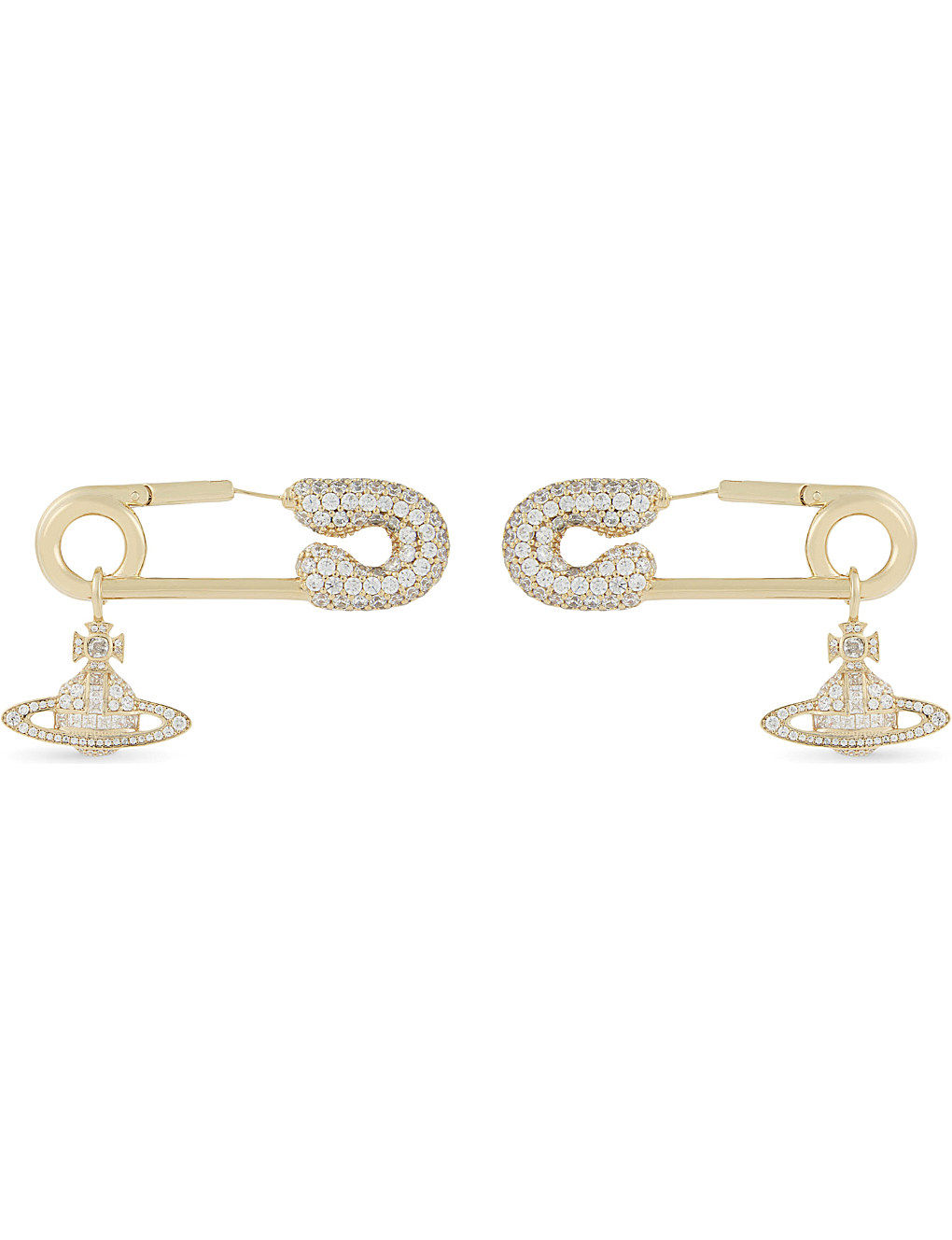 Vivienne Westwood Clotilde embellished pin earrings