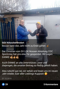 Spende an den DSV Kötzschenbrodart