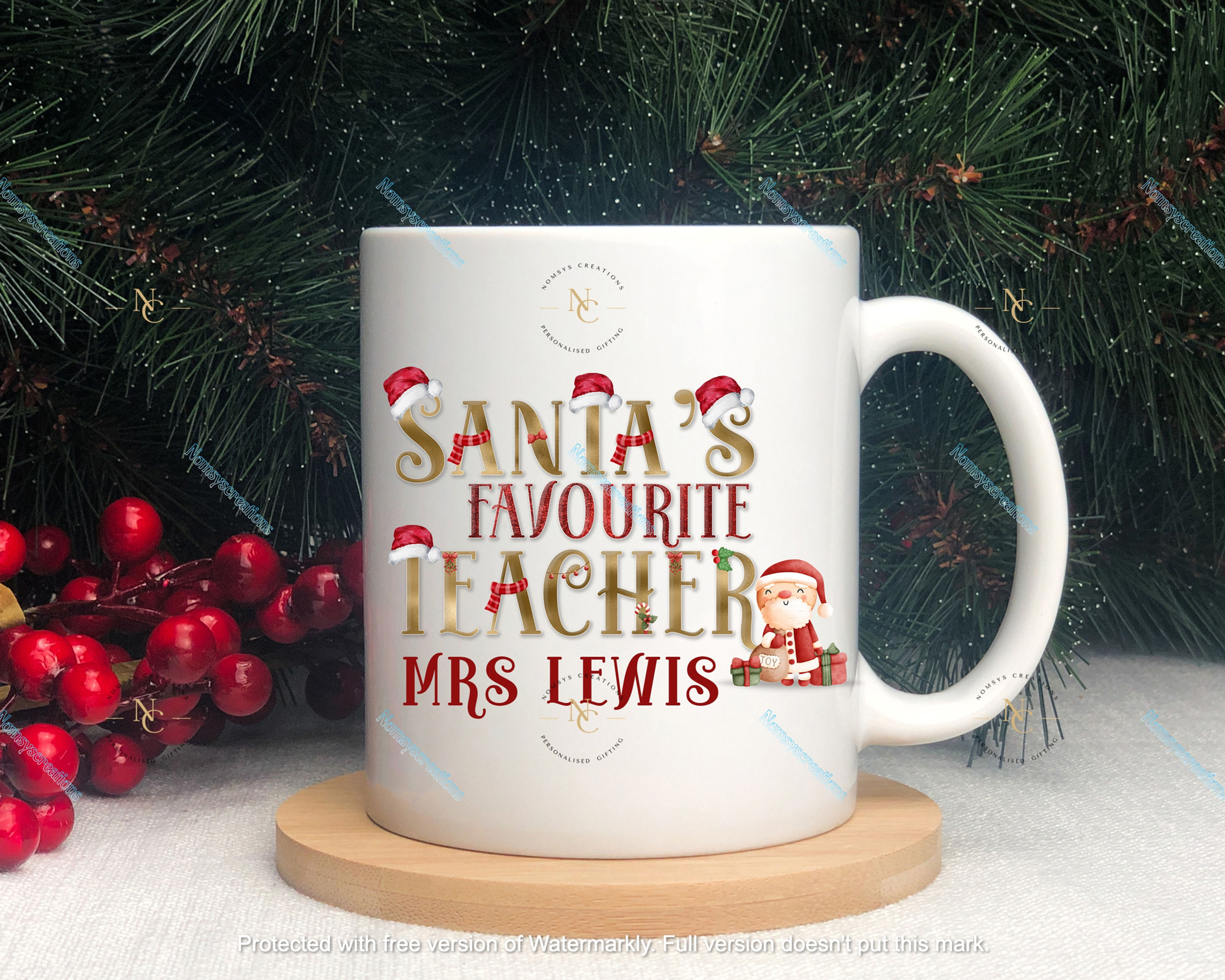 11oz or 15oz Teacher's Christmas Mug